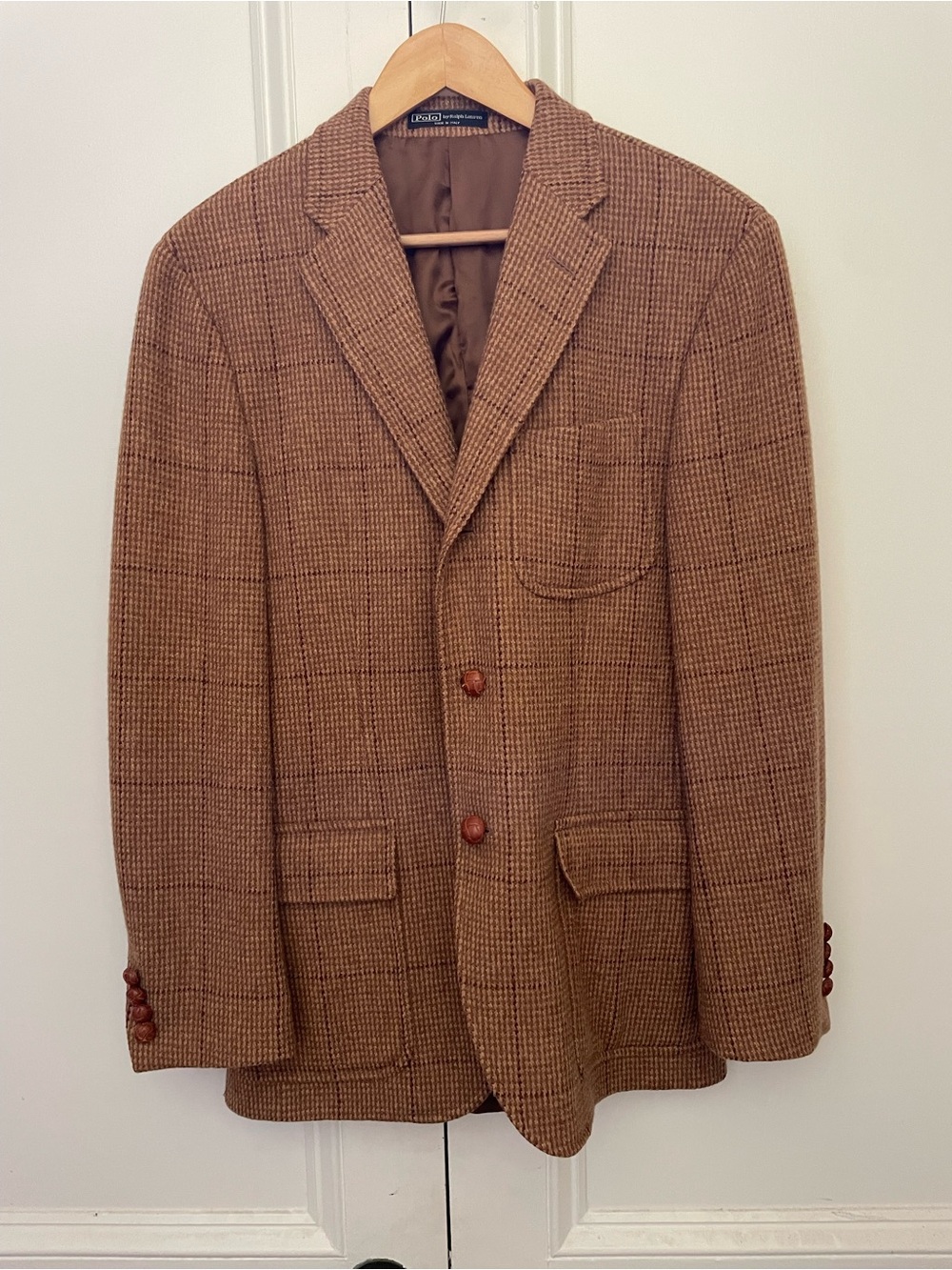 Polo by Ralph Lauren Men's Brown Tweed Blazer - Classic Tailored Jacket
